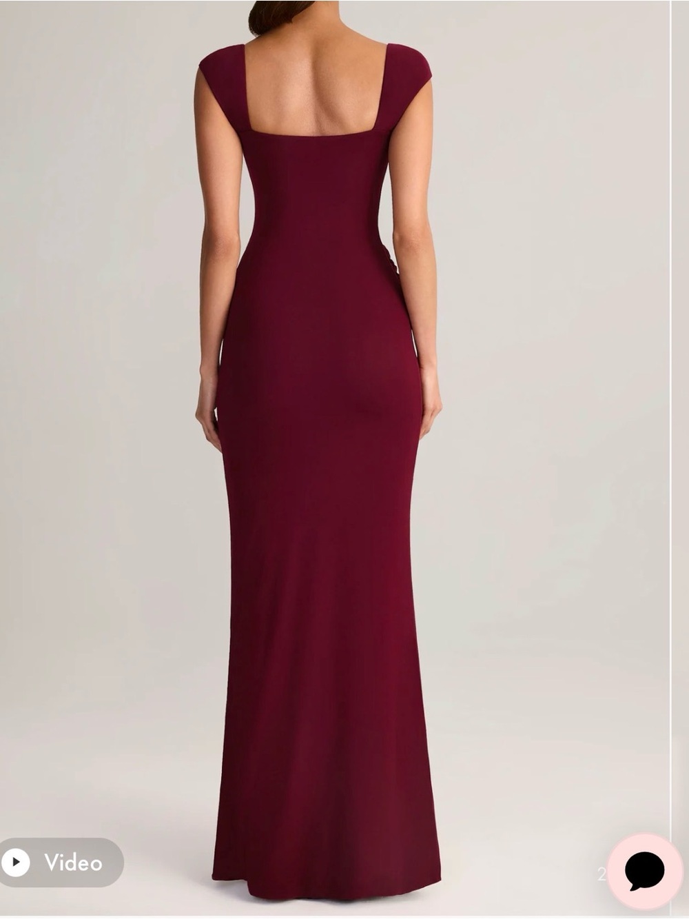Oh Polly Modal Sweetheart-Neck Cowl-Waist Maxi Dress in Wine - Picture 1 of 2